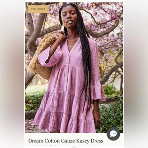 Faherty Mini Dress Pink